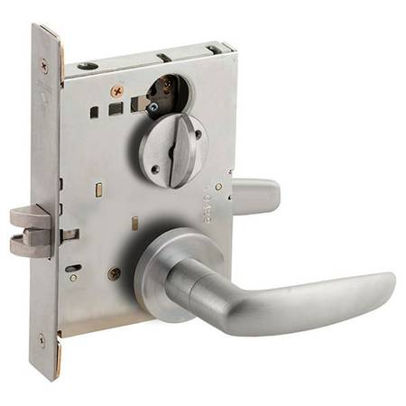 Schlage L9040 07A Privacy Mortise Lock, 07 Lever, A Rose