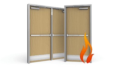 Commercial Steel Hollow Metal Fire Rated Wood Glass