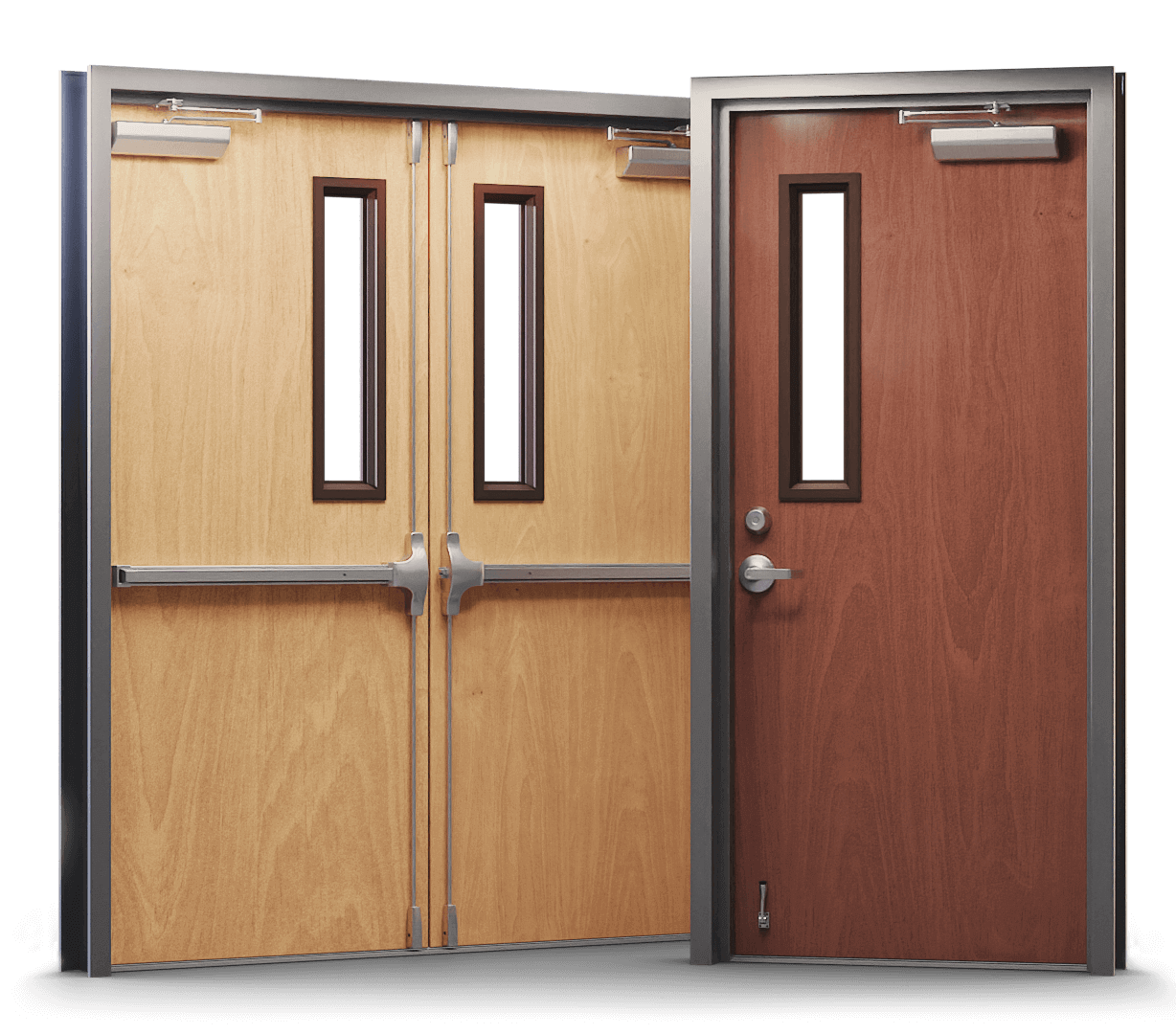 Fire-Rated Commercial Wood Doors, Mineral Core Fire Doors
