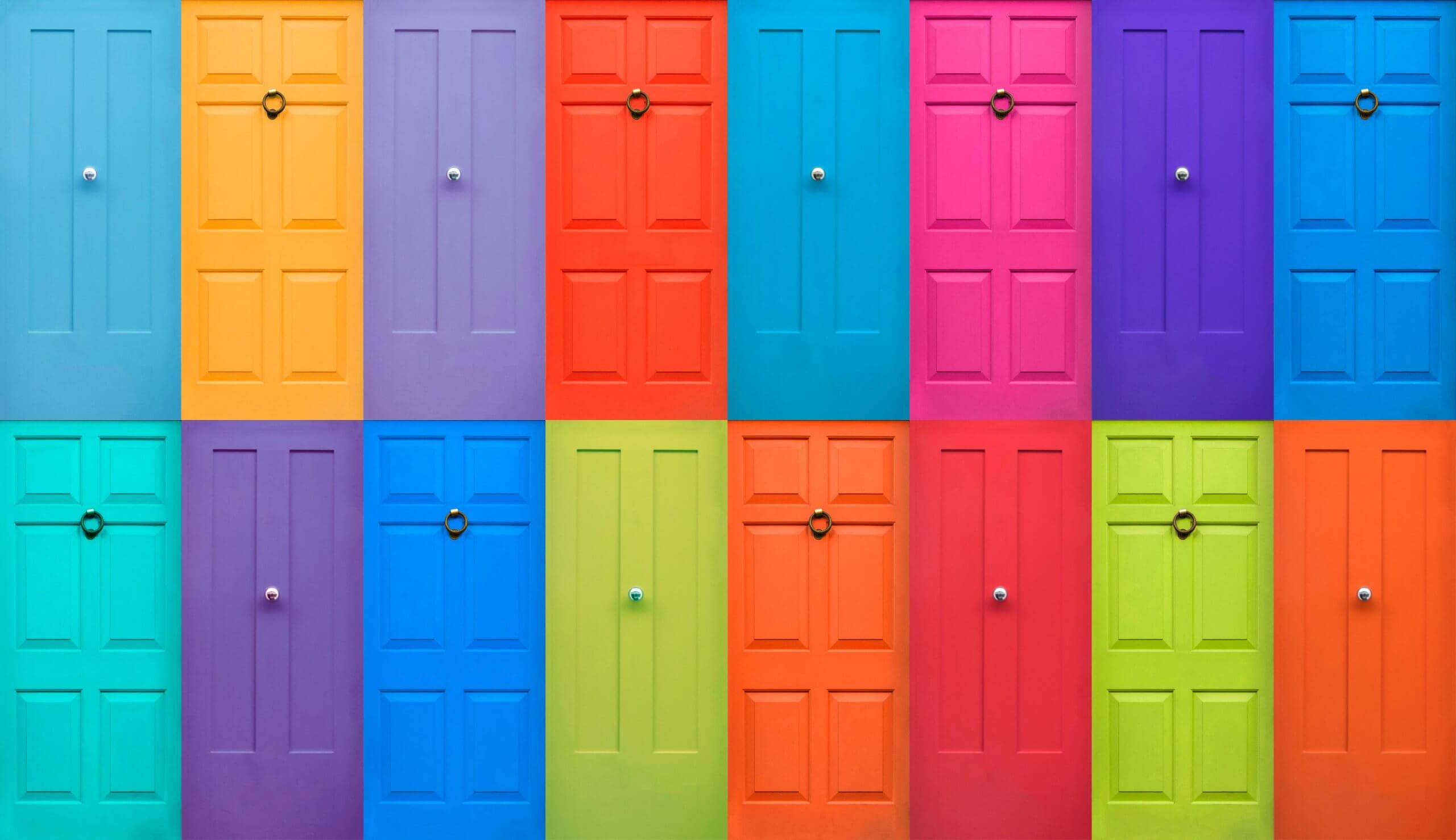 Colourful,English,Doors