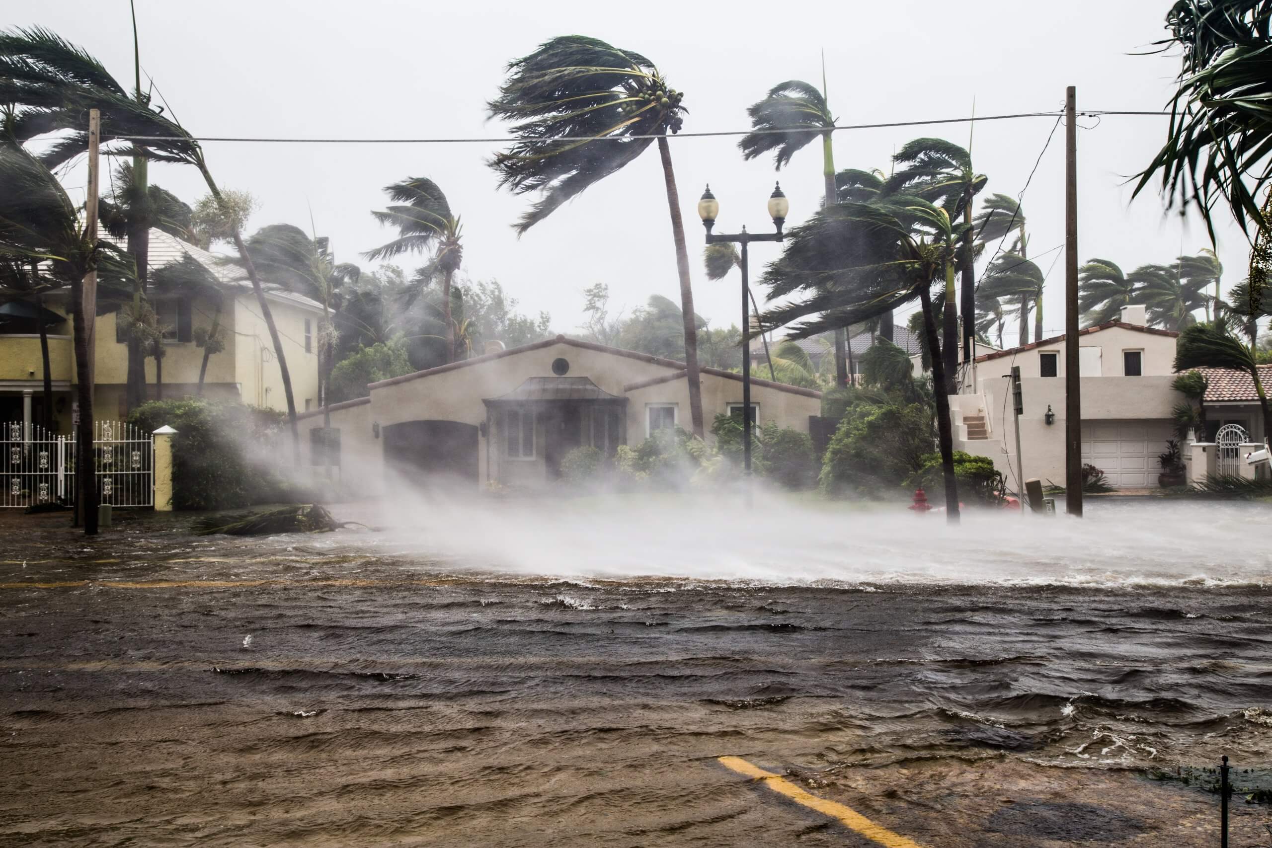 A,Flooded,Street,After,Catastrophic,Hurricane,Irma,Hit,Fort,Lauderdale,