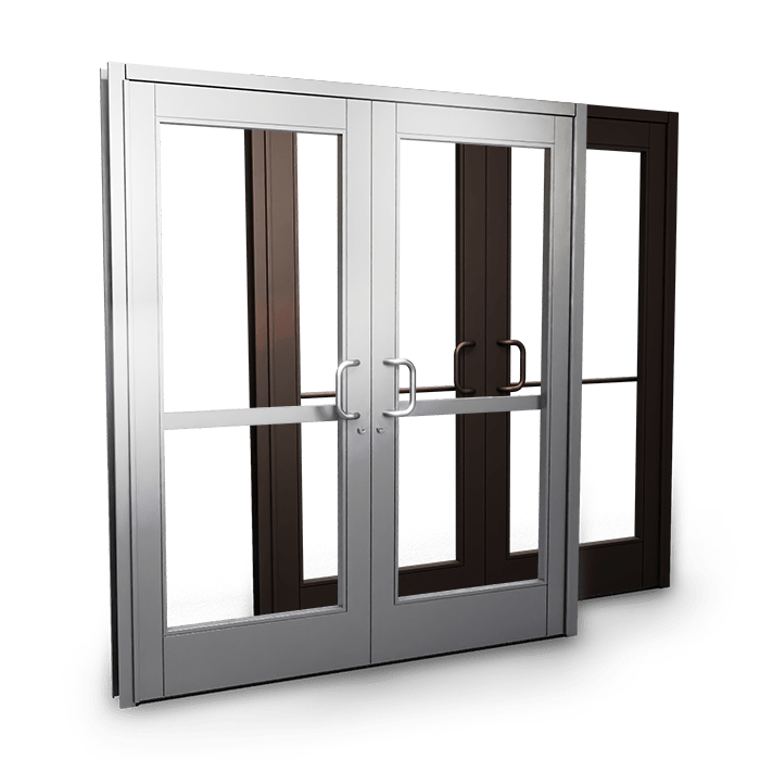 Commercial Double Storefront Door Purchase Commercial Double   Double Bronze And Clear 